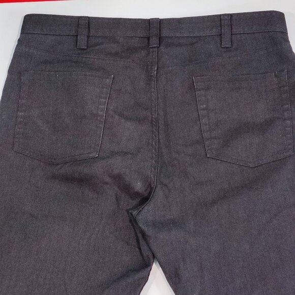 Kenneth Cole flat front business / casual dress pant dark grey men's size 36X30 - Picture 3 of 14